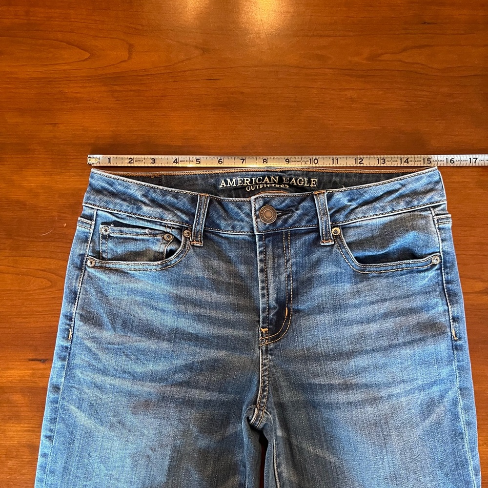 American Eagle Women’s Boyfriend Jeans Super Stretch Favorite Size 10L - Picture 11 of 14